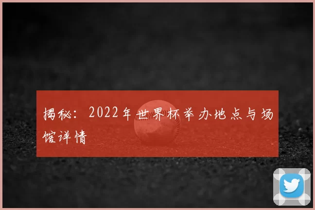 揭秘:2022年世界杯举办地点与场馆详情